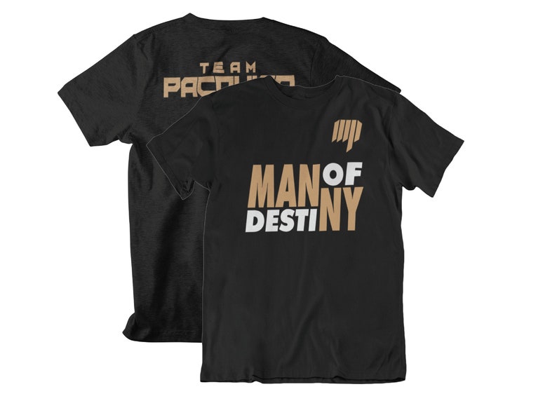 Man Of Destiny Team Manny Pacquiao Front & Back Graphics Unisex T-Shirt image 1