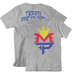 Classic Manny Pacquiao Graphic Front & Back Unisex T-Shirt Sport Grey