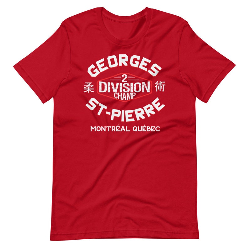 Georges St-Pierre Two-Division Champ Graphic MMA Fighter Wear Unisex T-Shirt image 6