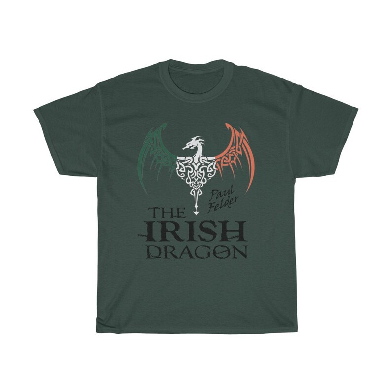 Paul Felder The Irish Dragon Graphic Unisex T-Shirt Forest Green