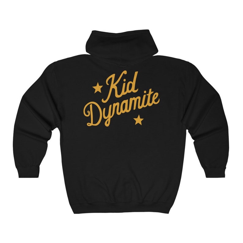 Kid Dynamite Classic Mike Tyson Front & Back Graphic Full Zip Hooded Sweatshirt image 6