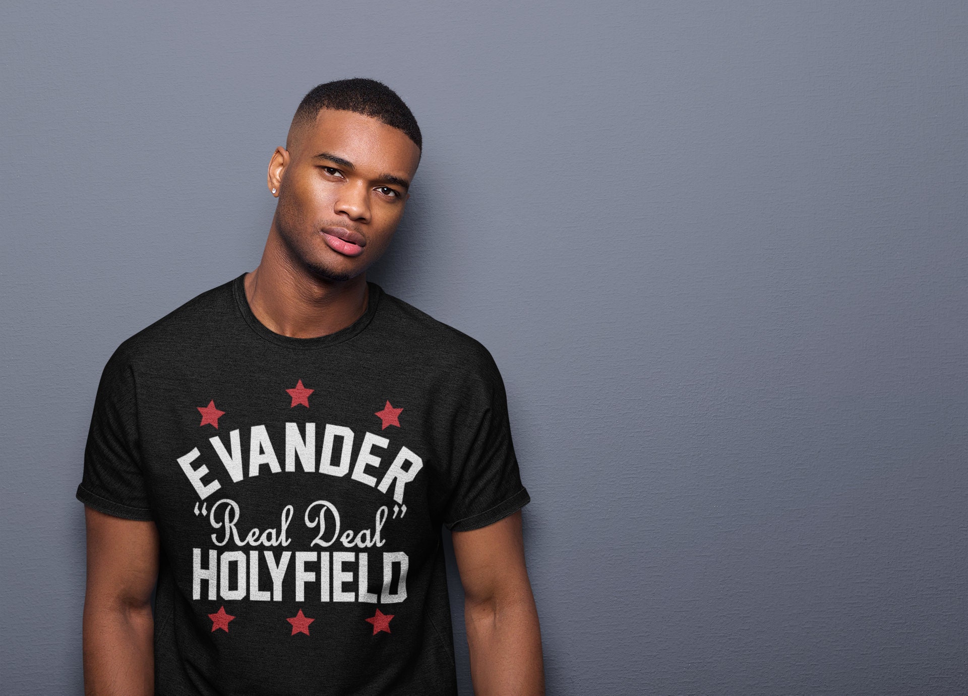 evander holyfield t shirt