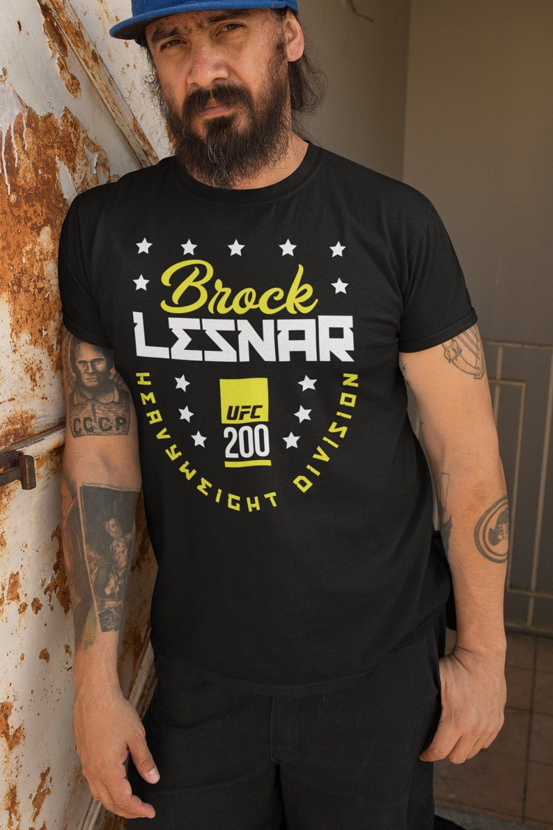 Brock Lesnar MMA Graphic Fighter Wear Unisex T-Shirt image 1