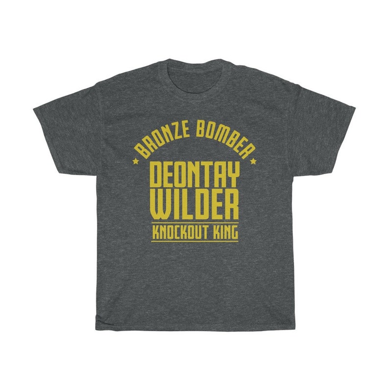 Deontay Bronze Bomber Wilder Boxing Fighter Wear Unisex T-Shirt Dark Heather