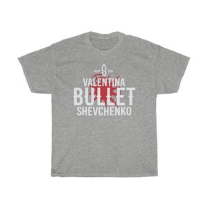 Valentina Shevchenko Bullet Graphic Fighter Wear Unisex T-Shirt Sport Grey
