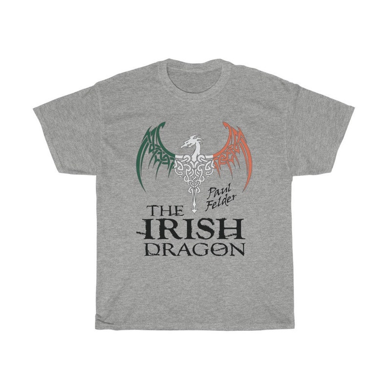 Paul Felder The Irish Dragon Graphic Unisex T-Shirt Sport Grey