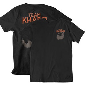 Team Khabib Graphic Front & Back Graphic Unisex T-Shirt Black