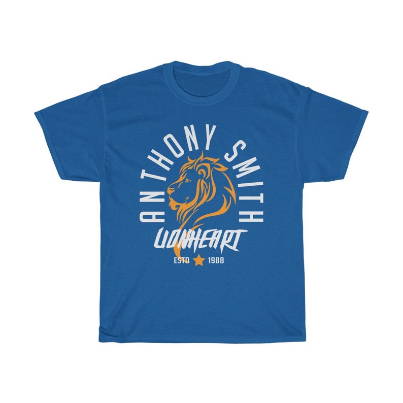 Lionheart Anthony Smith Graphic Fighter Wear Unisex T-Shirt Royal