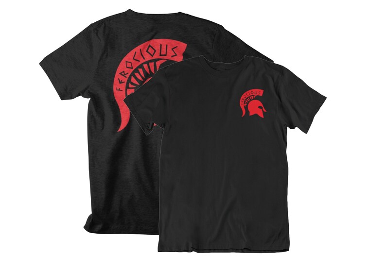Team Ferocious Logo Graphic Fighter Wear George Kambosos Jr Front & Back Unisex T-Shirt Black