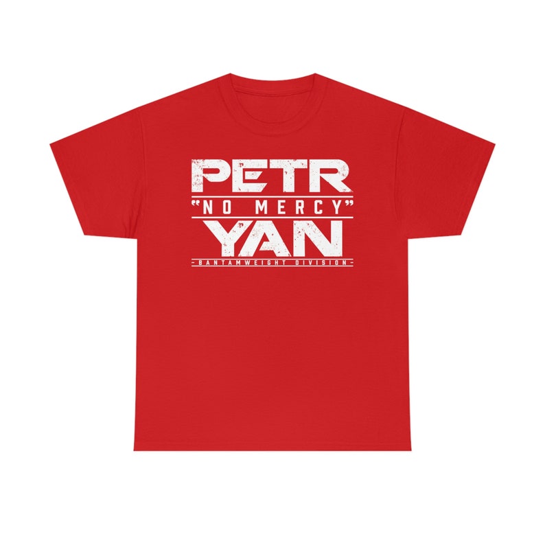 Petr No Mercy Yan Graphic MMA Fighter Wear Unisex T-Shirt Red