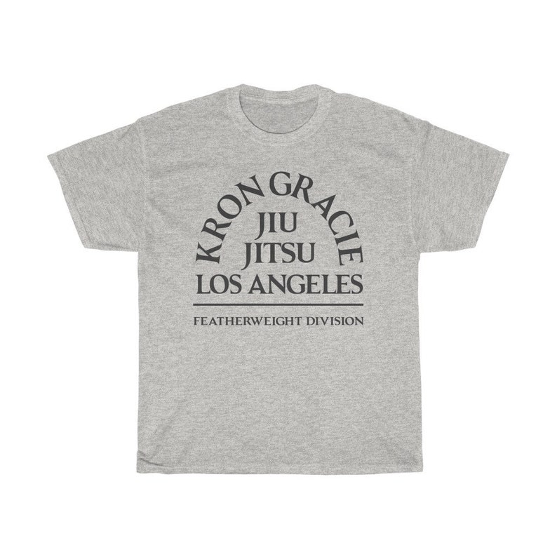 Kron Gracie Jiu Jitsu Los Angeles Graphic Unisex T-Shirt Ash