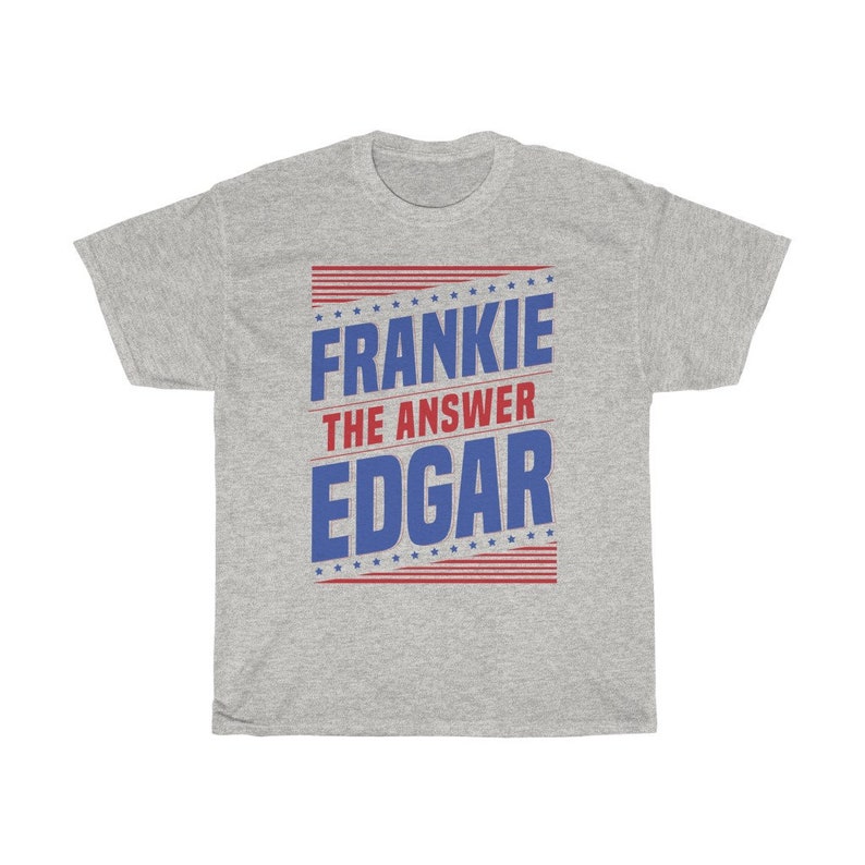 Frankie Edgar The Answer Graphic Fighter Wear Unisex T-Shirt Ash
