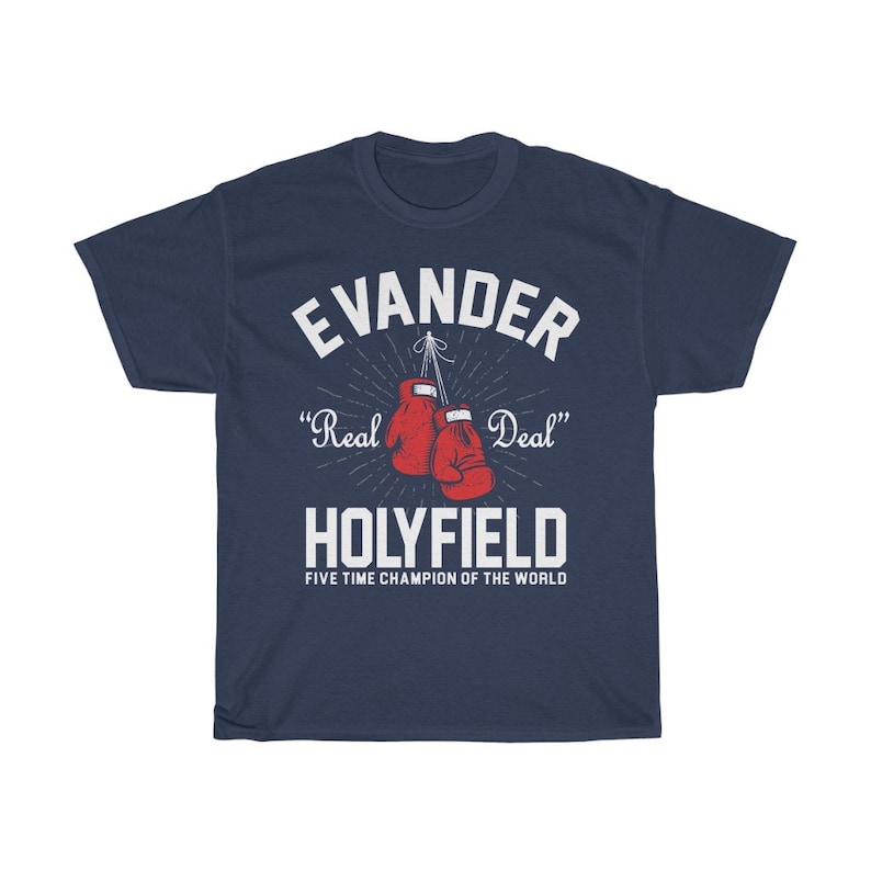 Evander Holyfield The Real Deal Boxing Legend Graphic Fighter Wear Unisex T-Shirt image 4