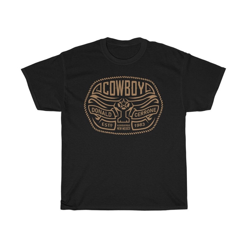 Cowboy Donald Cerrone MMA Fighter Wear Unisex T-Shirt Black