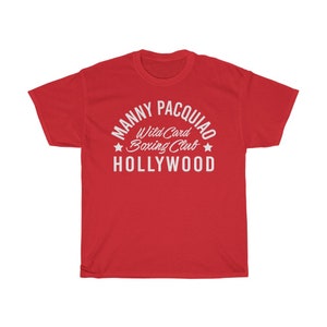 Manny Pacquiao Wild Card Boxing Hollywood Unisex T-Shirt Red