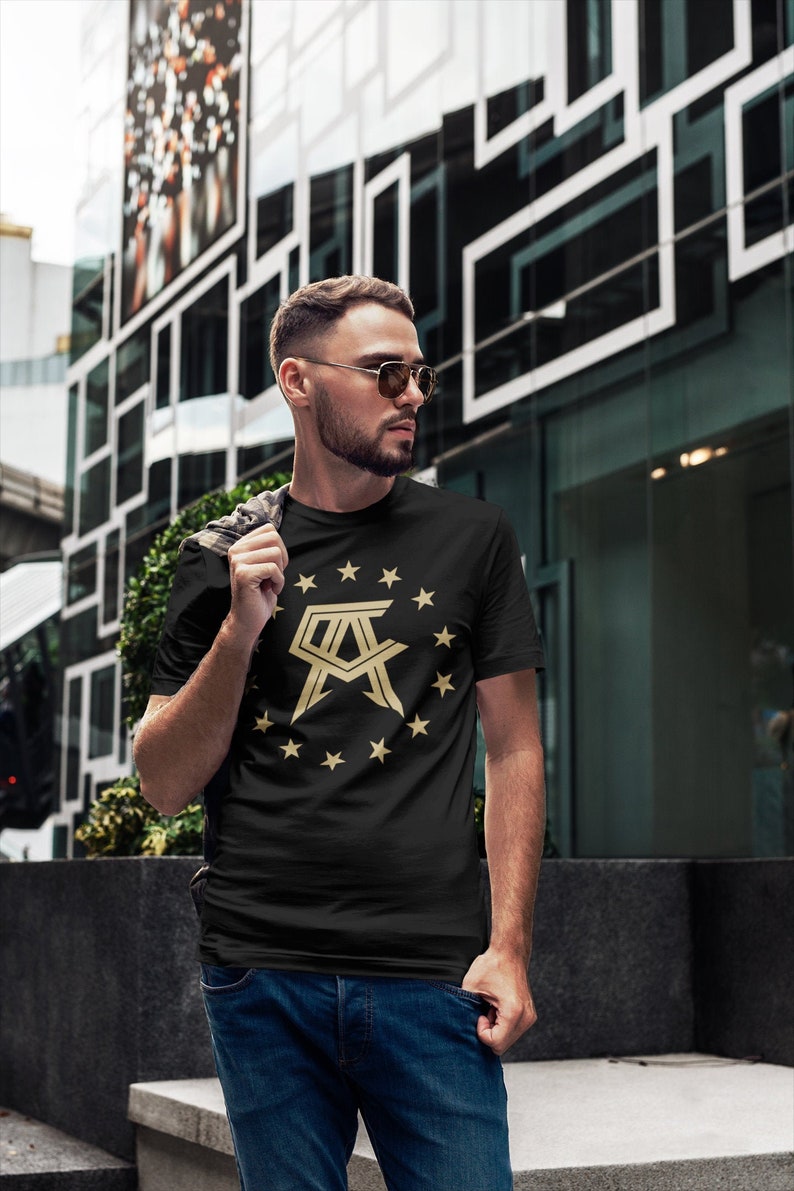 Canelo Alvarez Gold Stars Boxing Legend UnisexT-Shirt Black