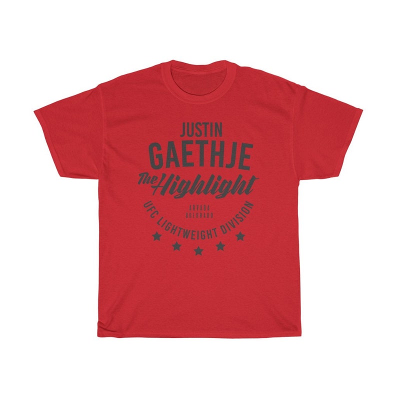 Justin The Highlight Gaethje Graphic Fighter Wear Unisex T-Shirt image 5