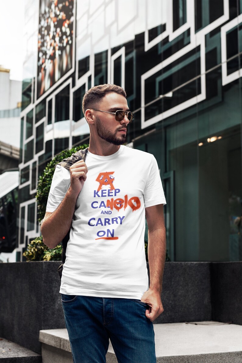 Keep Canelo and Carry On Graphic Front & Back Unisex T-Shirt image 5