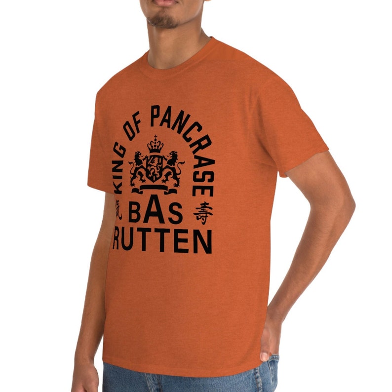 Bas Rutten King of Pancrase MMA Graphic Unisex T-Shirt Antique Orange