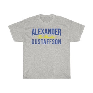 Alexander Gustafsson The Mauler Graphic Fighter Wear Unisex T-Shirt Ash