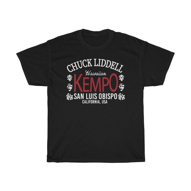 Chuck Liddell Hawaiian Kempo Classic Fighter Wear Unisex T-Shirt Black