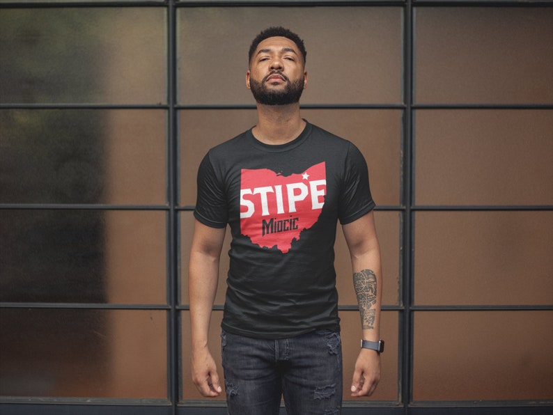 Stipe Miocic Ohio Pride MMA Fighter Wear Graphic Unisex T-Shirt Black