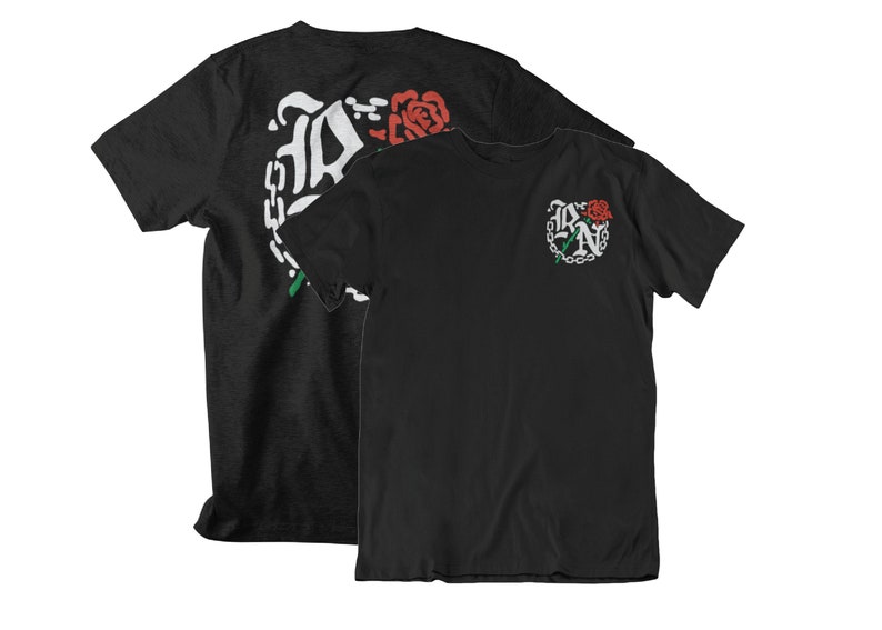 Rose Thug Namajunas WMMA Front & Back Graphic Fighter Wear Unisex T-Shirt Black