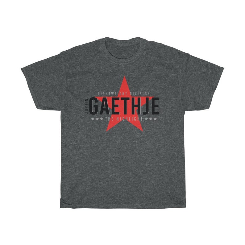 Justin Gaethje The Highlight Graphic Fighter Wear Unisex T-Shirt Dark Heather