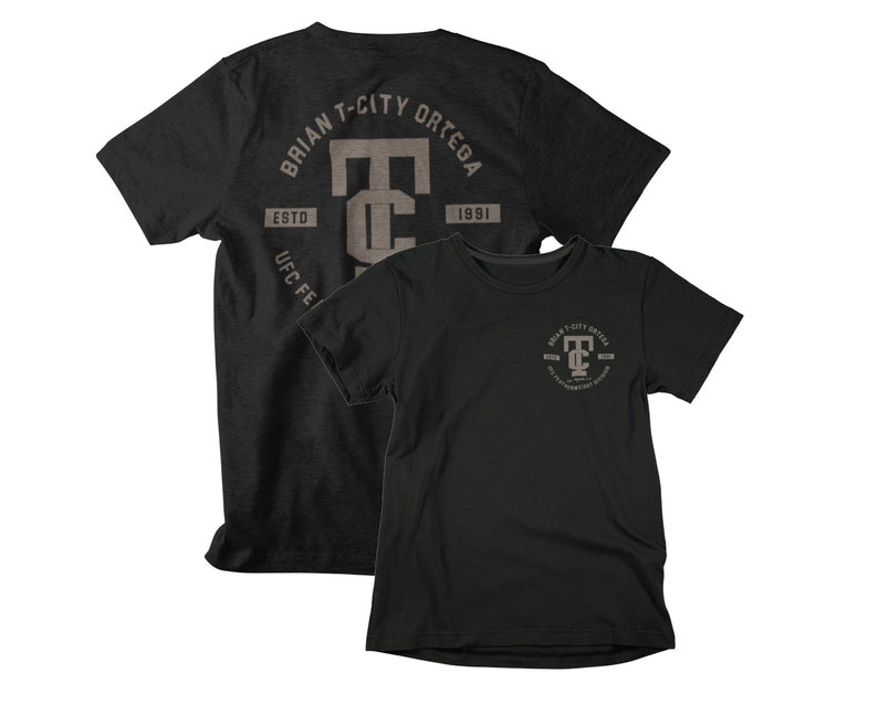 Brian T-City Ortega Graphic Fronte & Retro T-Shirt Unisex Black