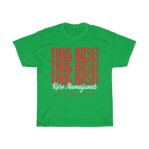 Thug Rose Namajunas WMMA Graphic Fighter Wear Unisex T-Shirt Irish Green