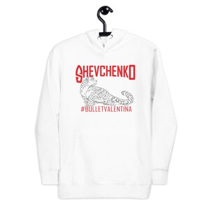 Valentina Bullet Shevchenko WMMA Fighter Wear Graphic Unisex Hoodie White