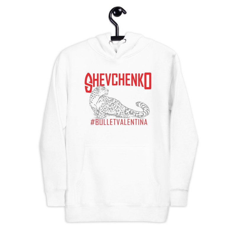 Valentina Bullet Shevchenko WMMA Fighter Wear Graphic Unisex Hoodie White