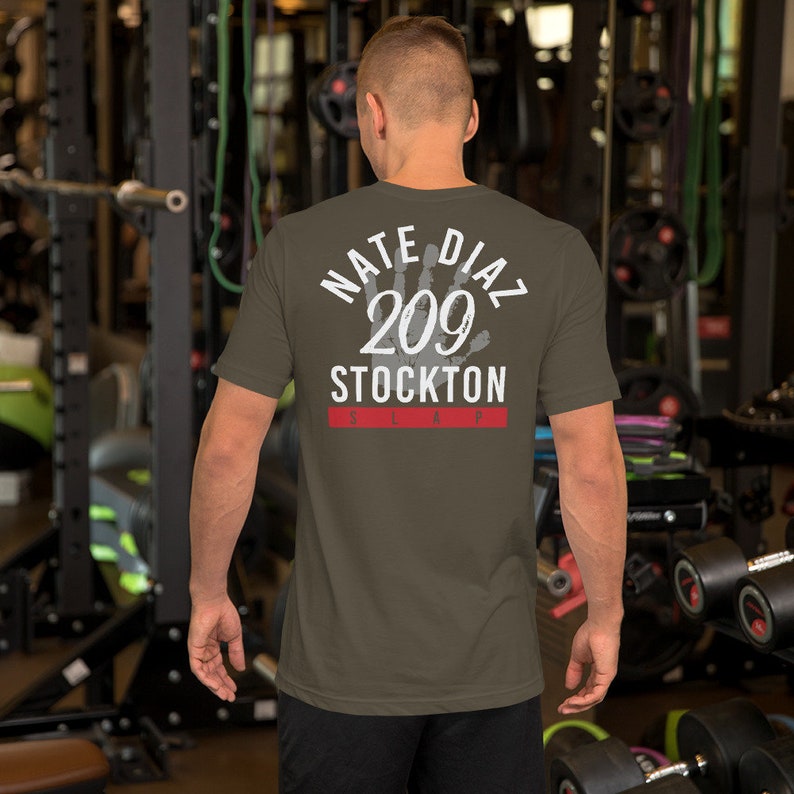 Nate Diaz Stockton Slap Grafik MMA Fighter Unisex T-Shirt Bild 6