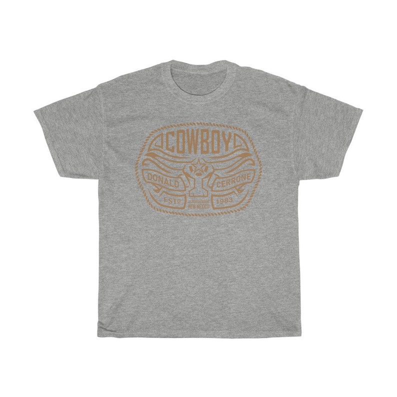 Cowboy Donald Cerrone MMA Fighter Wear Unisex T-Shirt Sport Grey