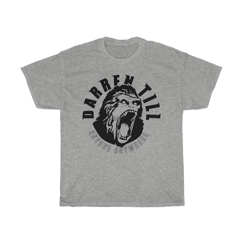 Darren Till Anyone Anywhere Fighter Wear Graphic Unisex T-Shirt Sport Grey