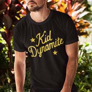 Kid Dynamite Graphic Iron Mike Tyson Unisex T-Shirt Black