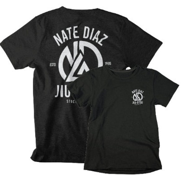 Nate Diaz Jiu Jitsu MMA Fighter Front & Back Graphic Unisex T-Shirt