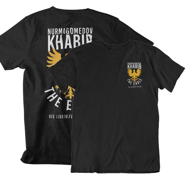Le T-Shirt Unisexe Eagle Khabib Nurmagomedov Graphic Front & Back