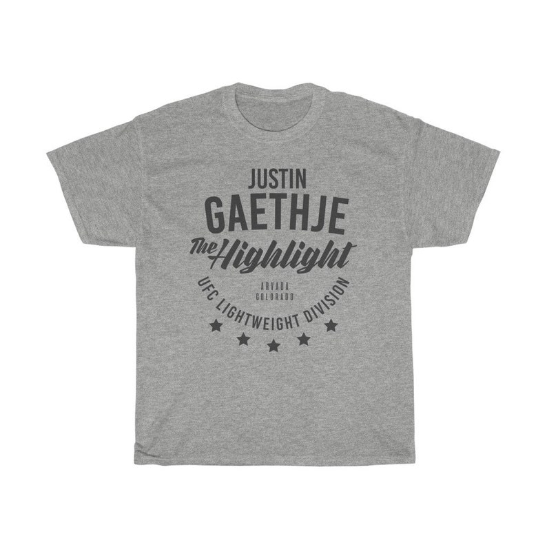 Justin The Highlight Gaethje Graphic Fighter Wear Unisex T-Shirt image 4