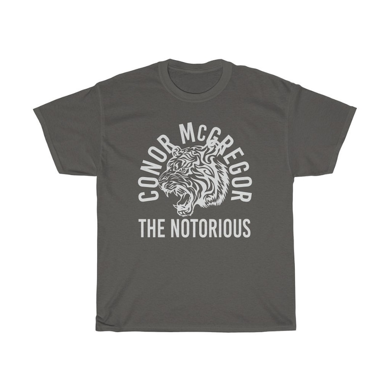 Conor McGregor The Notorious Fighter Wear Unisex T-Shirt Charcoal