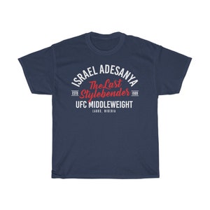 Israel The Last Stylebender Adesanya Graphic Unisex T-Shirt Navy