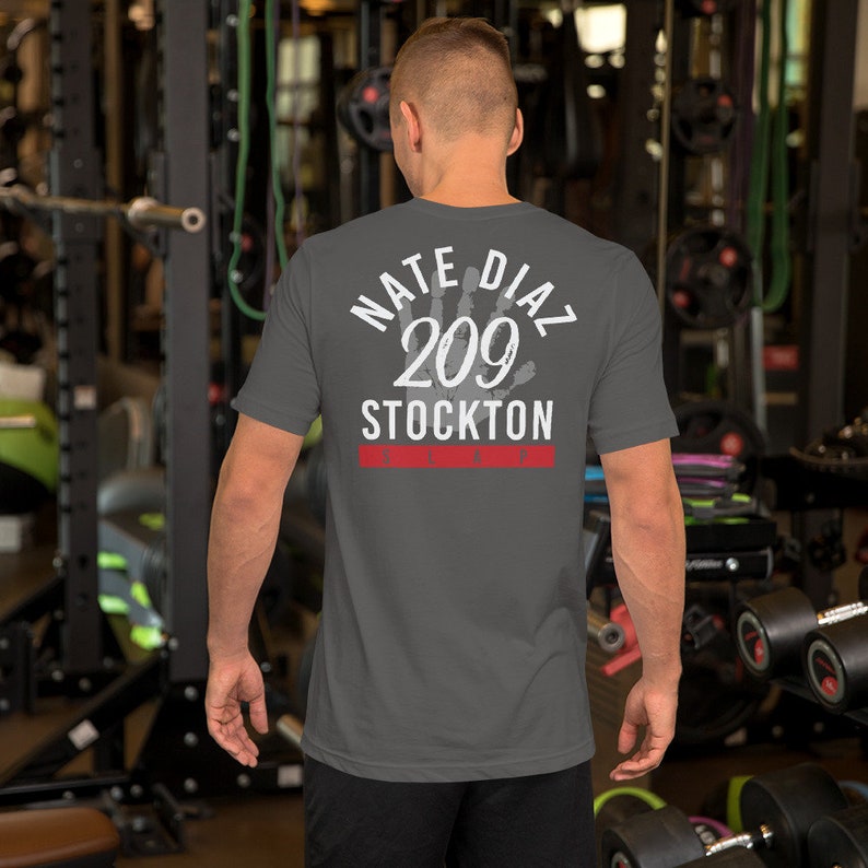 Nate Diaz Stockton Slap Grafik MMA Fighter Unisex T-Shirt Bild 8