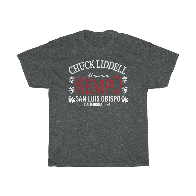 Chuck Liddell Hawaiian Kempo Classic Fighter Wear Unisex T-Shirt Dark Heather