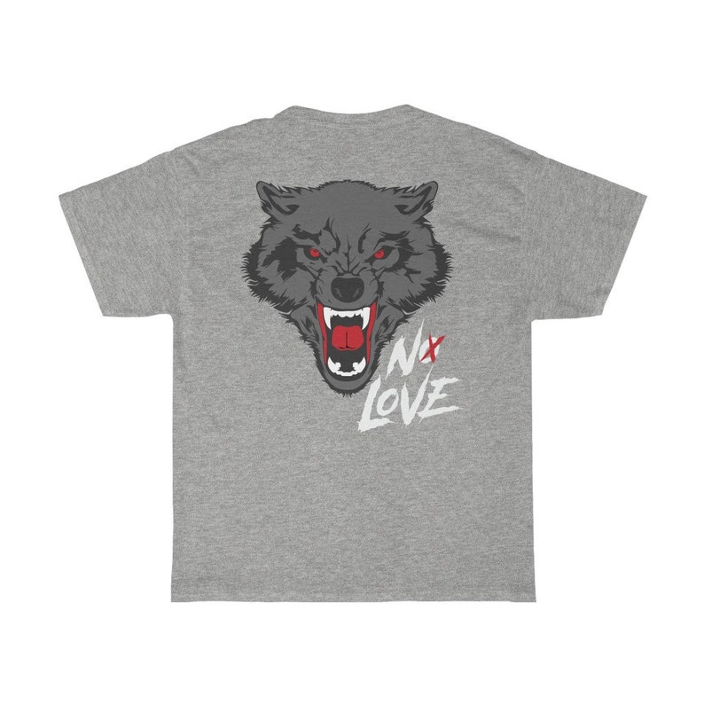 Mad Wolf No Love Cody Garbrandt Front & Back Unisex T-Shirt image 5