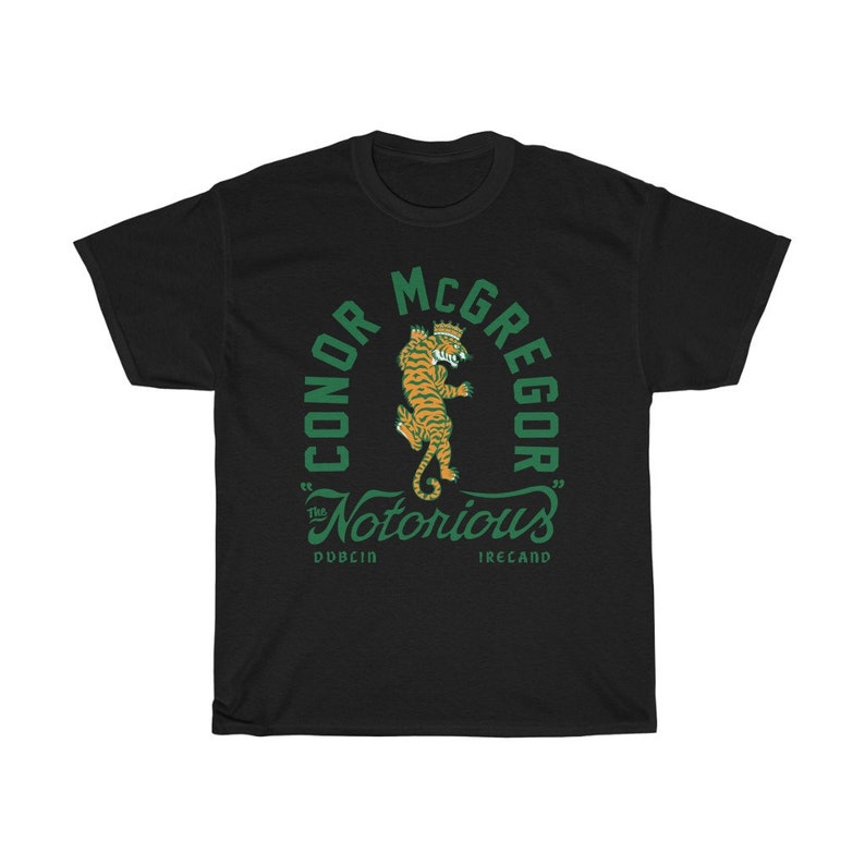 Conor McGregor The Notorious Graphic Unisex T-Shirt Black