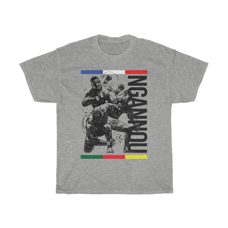 Francis Ngannou The Predator Fighter Wear Unisex T-Shirt Sport Grey