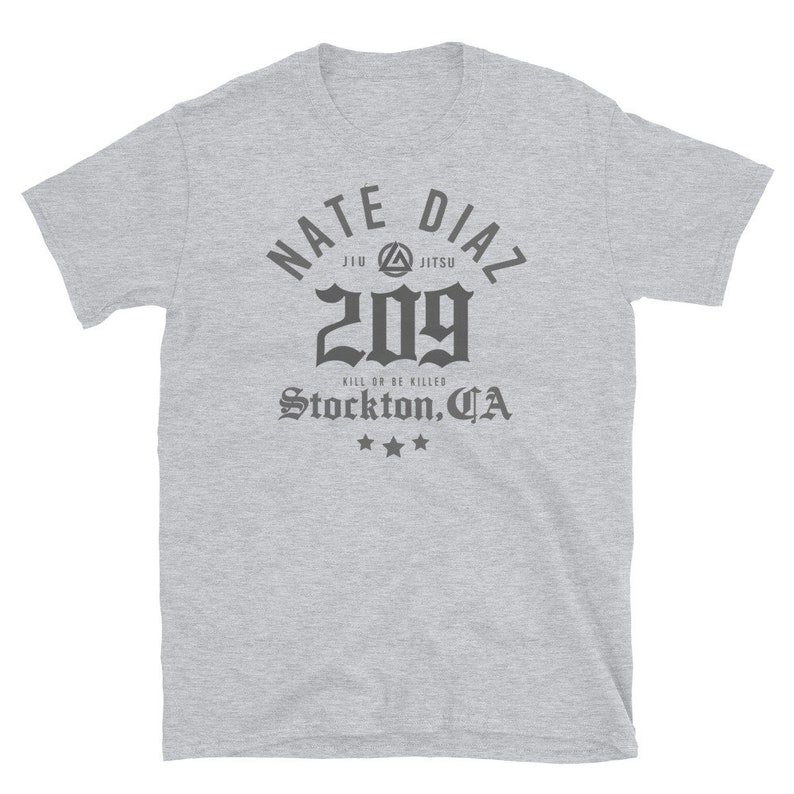 Nate Diaz 209 Jiu Jitsu MMA Fighter Graphic Unisex T-Shirt image 3