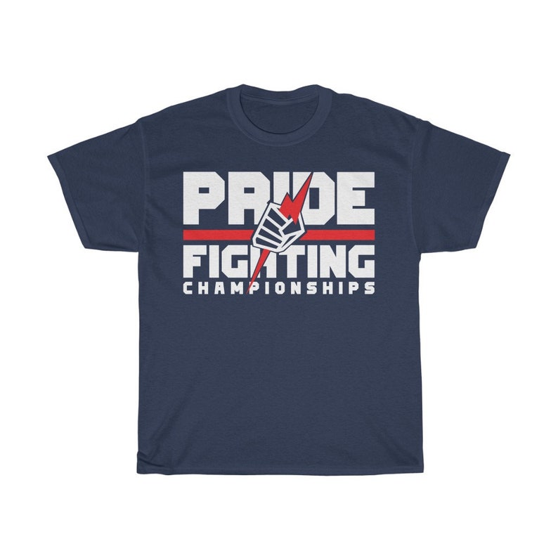 Pride FC Classic Graphic MMA Unisex T-Shirt Navy