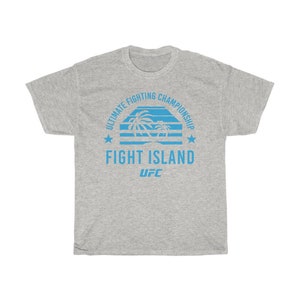 Fight Island Shades MMA Graphic Unisex T-Shirt Ash