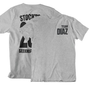 Team Diaz Stockton 209 Seek No Approval Front & Back Unisex T-Shirt Athletic Heather